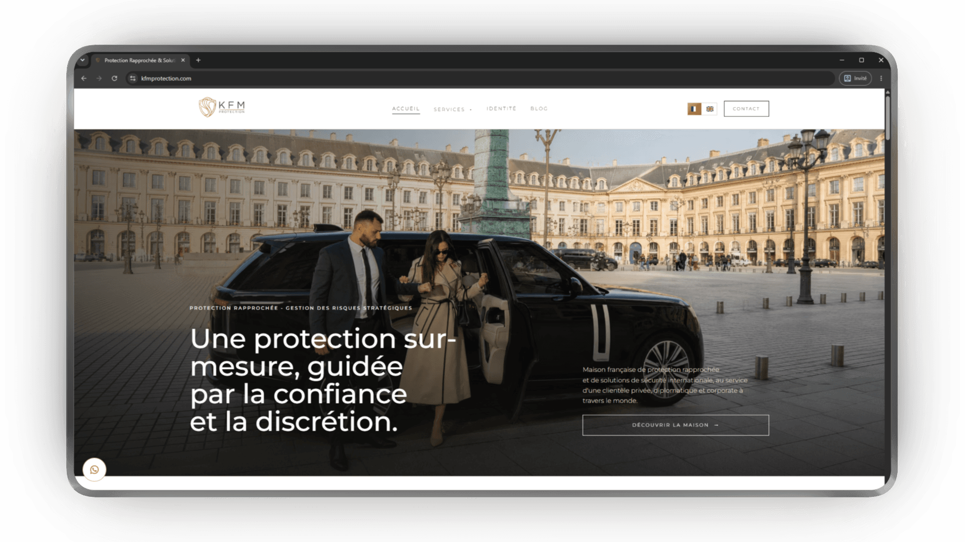 KFM Protection · Personenschutz · Paris
